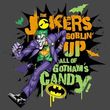 Batman Kids T-Shirt - Goblin Candy Youth Charcoal Grey Tee