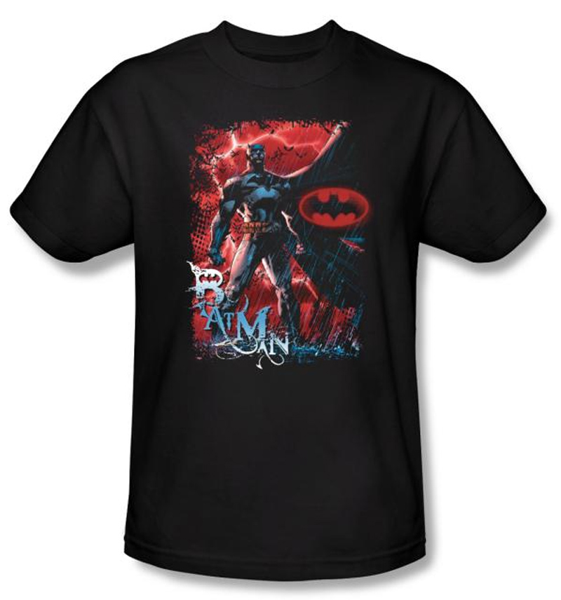 Batman Kids TShirt Gotham Reign Youth Black Tee Batman Kids T