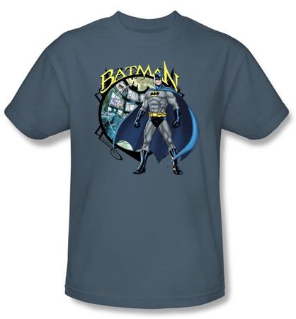 Batman Kids T-Shirt - Joker Case Files Youth Slate Blue Tee