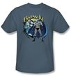 Batman Kids T-Shirt - Joker Case Files Youth Slate Blue Tee