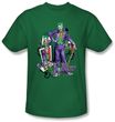 Batman Kids T-Shirt - Joker Wild Cards Youth Kelly Green Tee