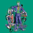 Batman Kids T-Shirt - Joker Wild Cards Youth Kelly Green Tee