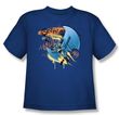 Batman Kids T-Shirt - Knight Flight Youth Royal Blue Tee