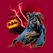 Batman Kids T-Shirt - Lightning Strikes Youth Cardinal Red Tee