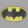 Batman Kids T-Shirt - Retro Bat Logo Distressed Youth Silver Gray Tee