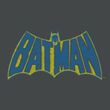 Batman Kids T-Shirt - Sketch Logo Youth Charcoal Tee