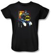 Batman Ladies T-Shirt - Bat Racing Black Tee
