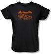 Batman Ladies T-Shirt - Batmobile Black Tee