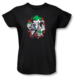 Batman Ladies T-Shirt - Four Of A Kind Black Tee