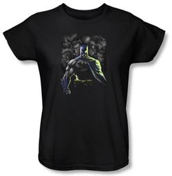 Batman Ladies T-Shirt - Villains Unleashed Black Tee