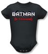 Batman Romper - Batman In Training Black Infant Creeper