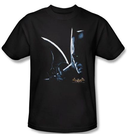 Batman T-Shirt -  Arkham Batman Adult Black