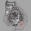 Batman T-Shirt - Batman's Face Adult Silver Gray Tee