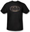 Batman T-Shirt - Bio Mech Bat Shield Adult Black Tee