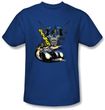 Batman T-Shirt - By Air and By Land Adult Royal Tee