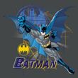 Batman T-Shirt - Cape Outstretched Adult Charcoal Tee