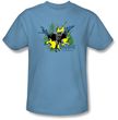 Batman T-Shirt - City Splash Adult Carolina Blue Tee