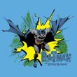 Batman T-Shirt - City Splash Adult Carolina Blue Tee