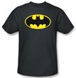 Batman T-Shirt - Classic Bat Logo Adult Charcoal Tee