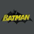 Batman T-Shirt - Classic Comic Logo Adult Black Tee