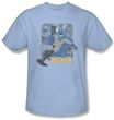 Batman T-Shirt - Come Climb With Me Adult Light Blue Tee