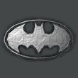 Batman T-Shirt - Duct Tape Logo Adult Charcoal Grey Tee