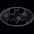 Batman T-Shirt - Glass Holes Logo Adult Black T-shirt Tee Shirt