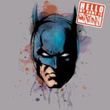 Batman T-Shirt - Hello, My Name Is Batman Adult Heather Grey Tee