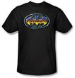 Batman T-Shirt - Hot Rod Shield Adult Black Tee