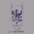 Batman T-Shirt - I'm Batman Adult Athletic Heather Grey Tee