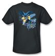 Batman T-Shirt - In To Night Adult Charcoal Tee