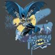 Batman T-Shirt - In To Night Adult Charcoal Tee