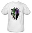 Batman T-Shirt - Joker Airbrush Adult White Tee