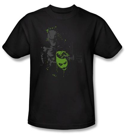 Batman T-Shirt - Joker Spoils The Fun Adult Black Tee
