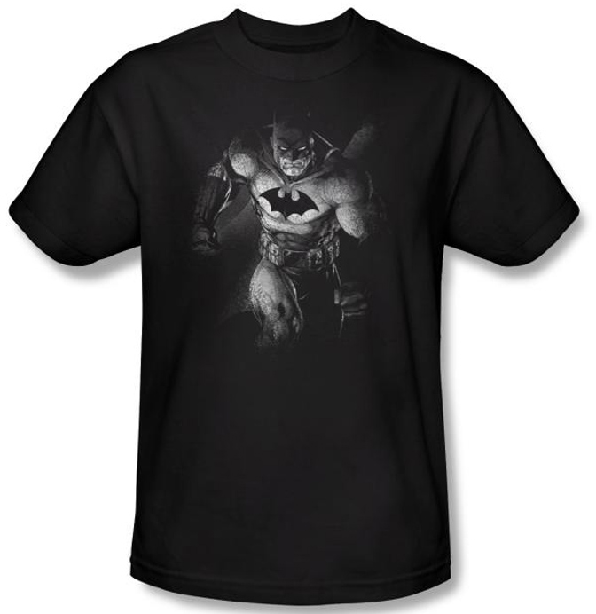 Batman TShirt Materialized Adult Black Tee Batman Tshirts