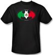 Batman T-Shirt - Mexican Flag Shield Adult Black Tee