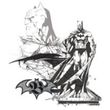 Batman T-Shirt - Overseer Adult White Tee