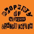 Batman T-Shirt - Property Of Arkham Adult Orange Tee