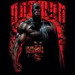 Batman T-Shirt - Red Knight Logo Adult Black Tee