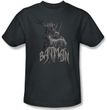 Batman T-Shirt - Scary Right Hand Adult Charcoal Tee