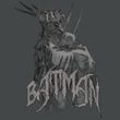 Batman T-Shirt - Scary Right Hand Adult Charcoal Tee