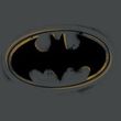 Batman T-Shirt - Spray Paint Logo Adult Charcoal Tee