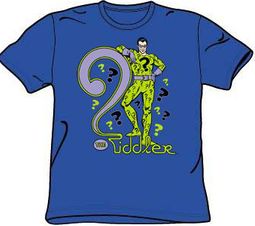 Batman T-shirt - The Riddler DC Comics Adult Royal Blue Tee