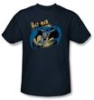 Batman T-Shirt - Through The Night Adult Navy Blue Tee