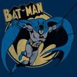 Batman T-Shirt - Through The Night Adult Navy Blue Tee