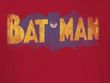Batman T-Shirt - Vintage Logo Adult Red Tee