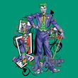 Batman T-Shirt - Wild Cards Adult Kelly Green Tee