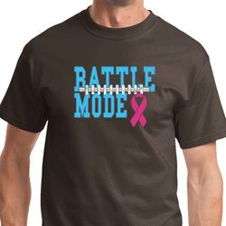 Battle Mode Mens Breast Cancer Awareness Shirts