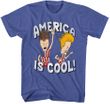 Beavis and Butthead America is Cool Adult T-shirt - Royal Blue