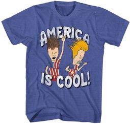 Beavis and Butthead America is Cool Adult T-shirt - Royal Blue Beavis and Butthead America is Cool Adult T-shirt - Royal Blue
